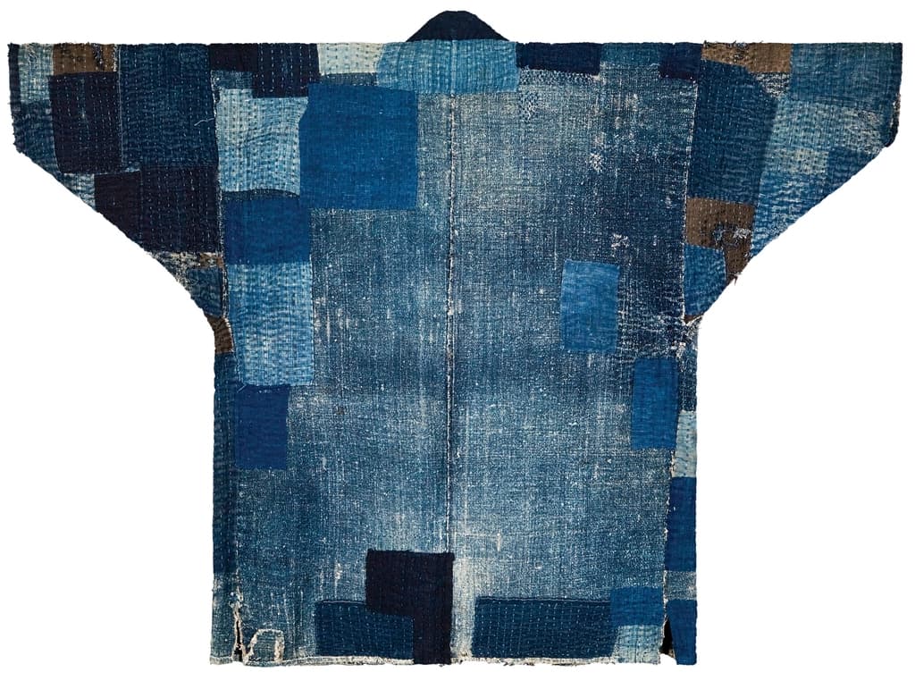 Manteau de coton rapiece, technique boro