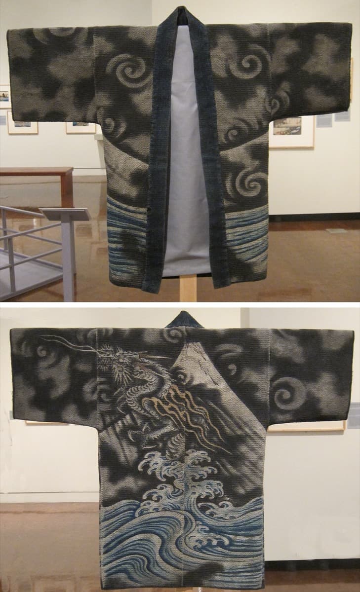 Hikeshi hanten, veste de pompier du XIXe en sashiko